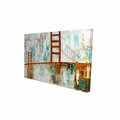 Begin Home Decor 20 x 30 in. Golden Gate with Turquoise Paint Spots-Print on Canvas 2080-2030-CI215
